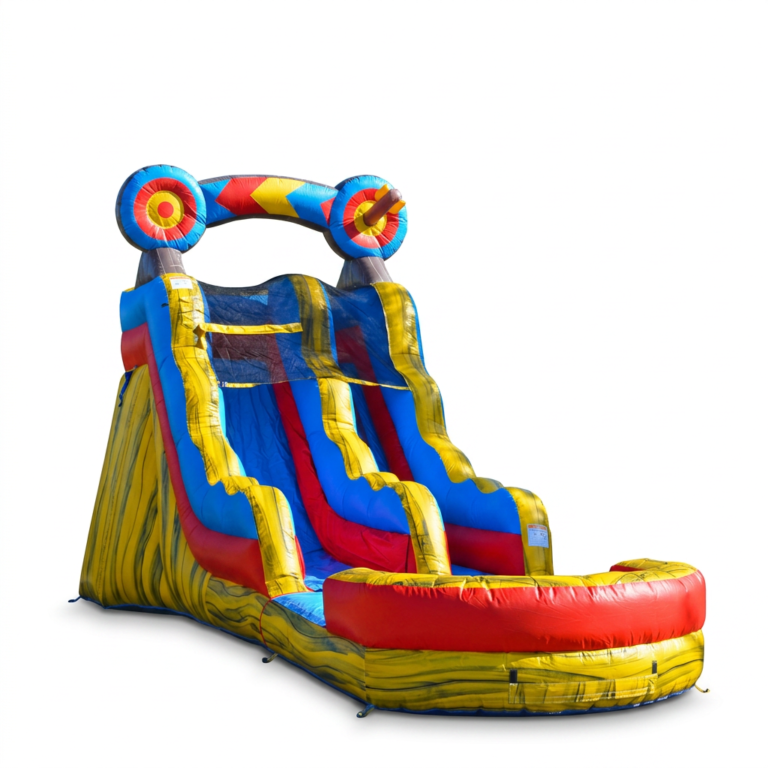Bullseye Target 15 Ft Water Slide With Deep Pool