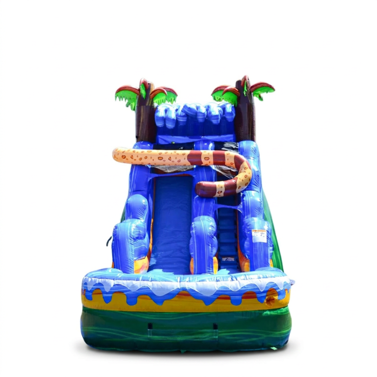 Hidden Jaguar Tail 16ft Waterslide w/ Splash Pool