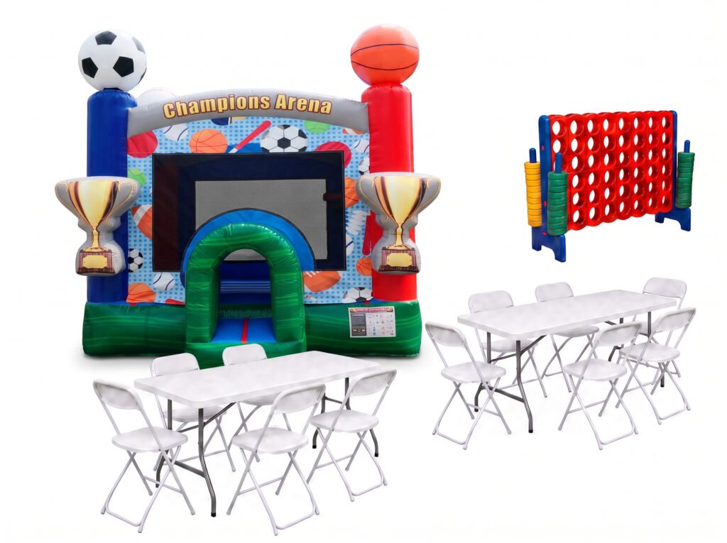 Champions Arena Sports Bounce House Party Package